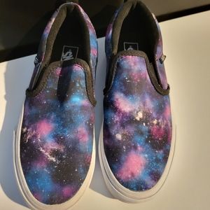 Vans Slip-On Galaxy & White Skate Shoes Unisex